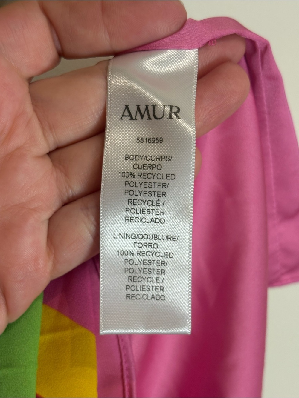 AMUR Sevyn Mini Halter Dress Vibrant Colorful Stripe Pleated Ruffle Size 4 - Picture 12 of 12